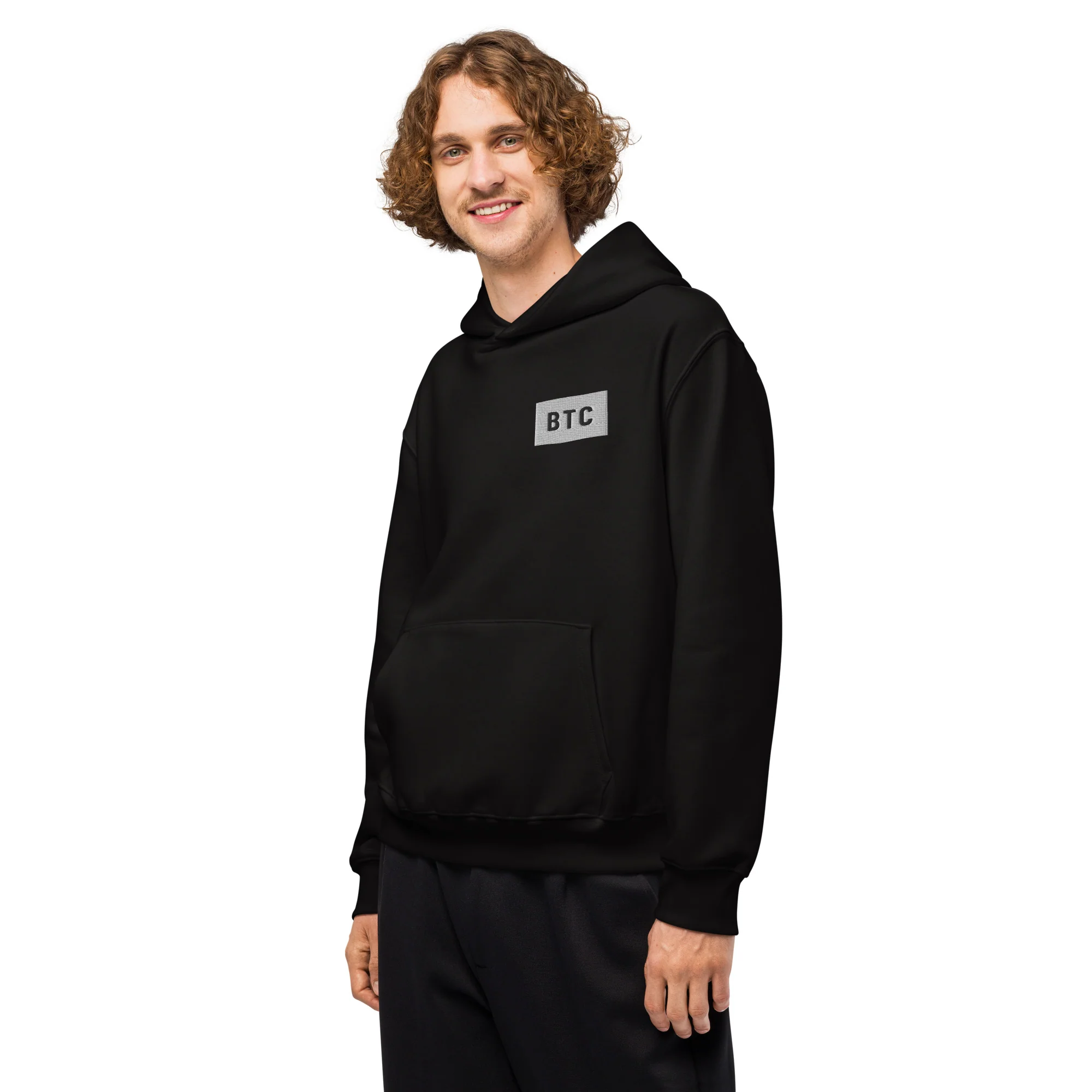 BTC Logo Hoodie - Black/Navy - Image 11