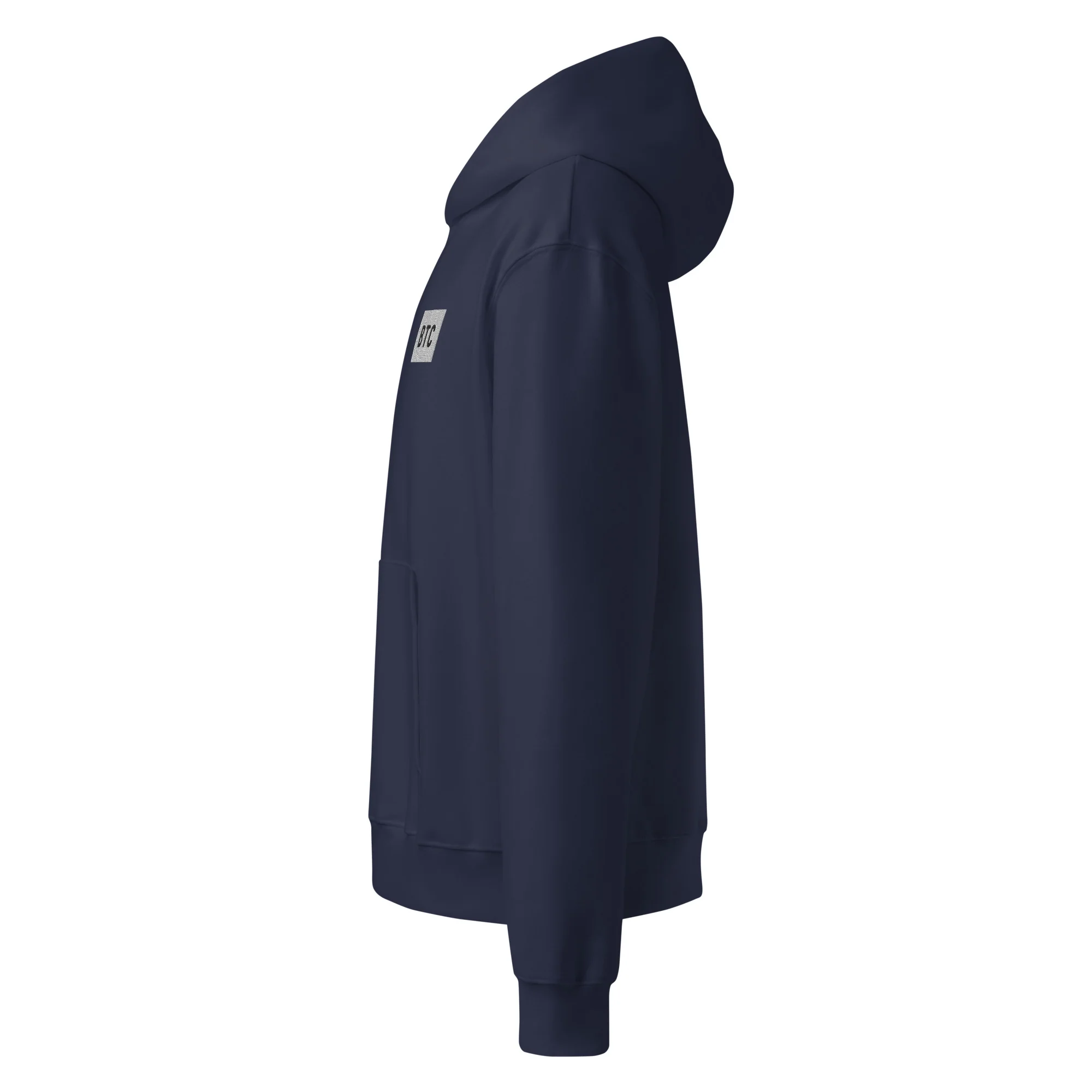 BTC Logo Hoodie - Black/Navy - Image 7