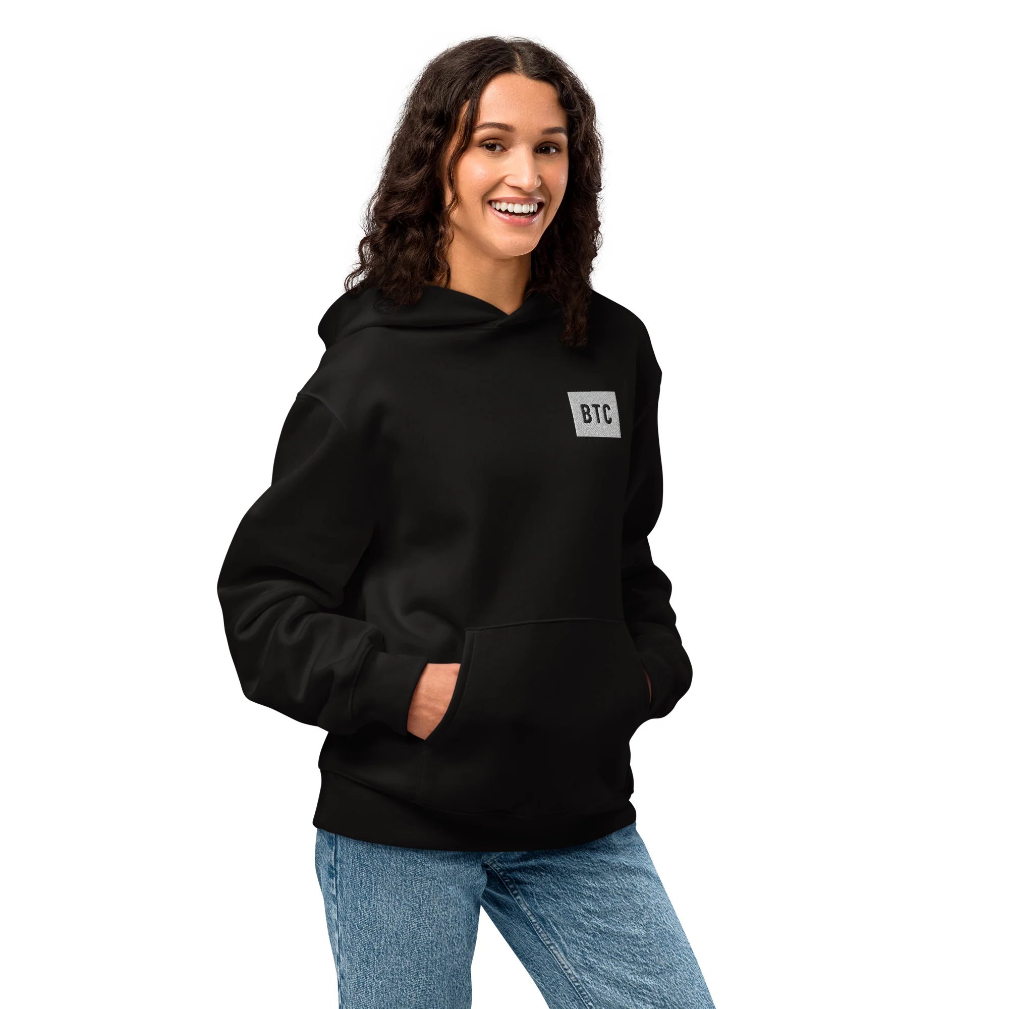 BTC Logo Hoodie - Black/Navy - Image 9