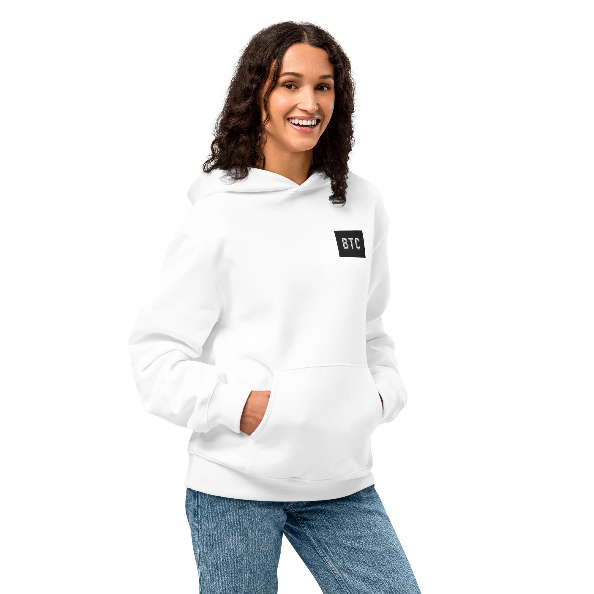 BTC Logo Hoodie - White - Image 5