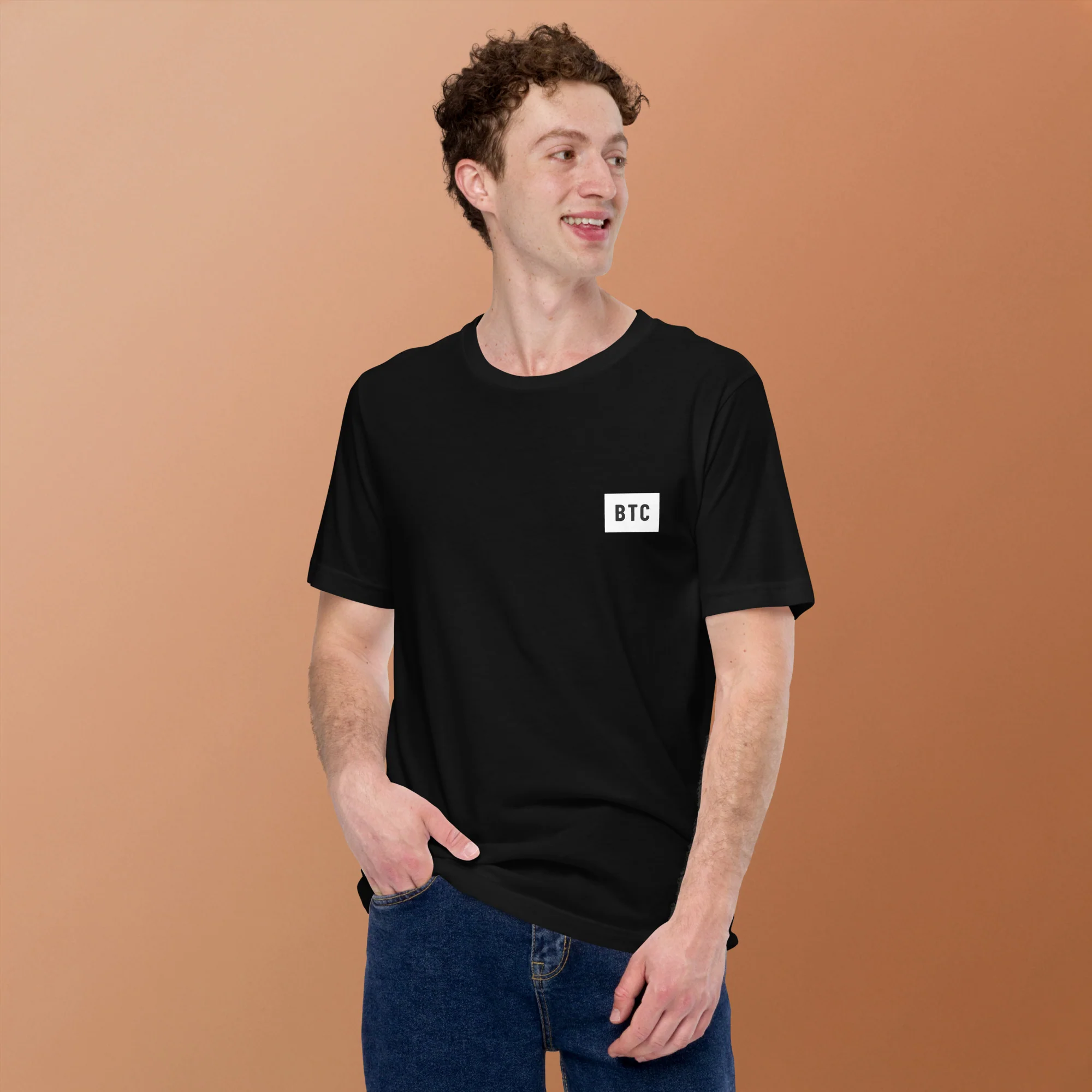 BTC Logo T-shirt - Black/Navy - Image 5