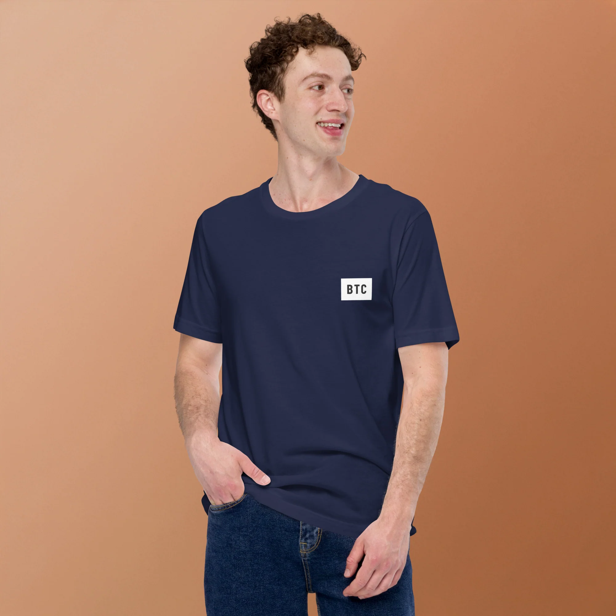 BTC Logo T-shirt - Black/Navy - Image 9