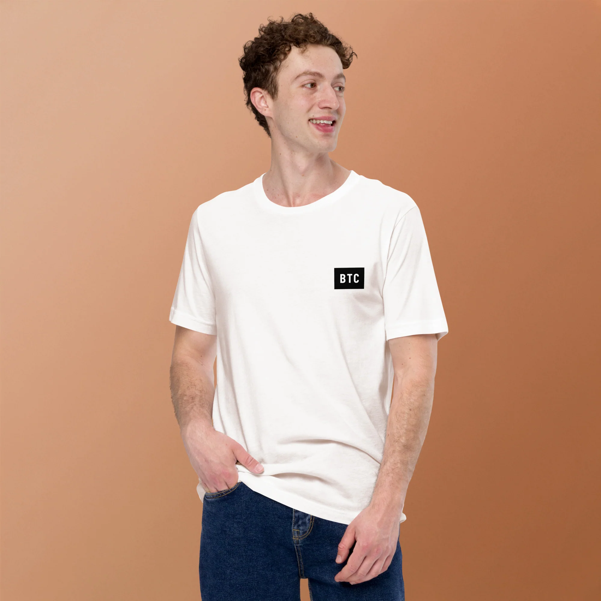 BTC Logo T-shirt - White - Image 3