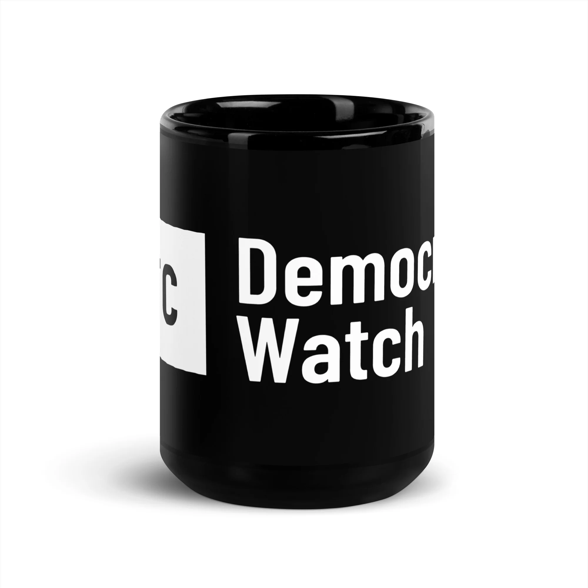 "Democracy Watch" Glossy Mug - Black - Image 6