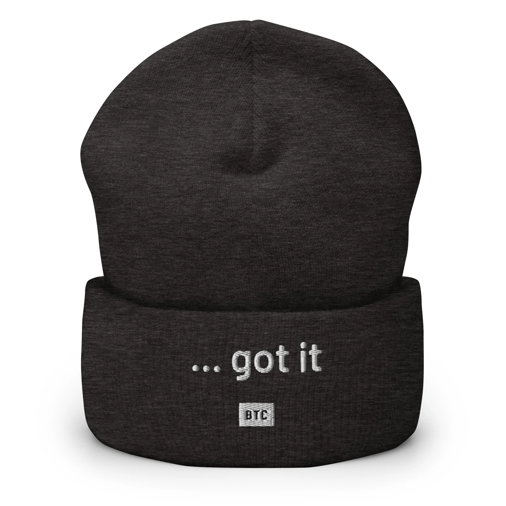 "...got it" Cuffed Beanie - Black/Navy - Image 3