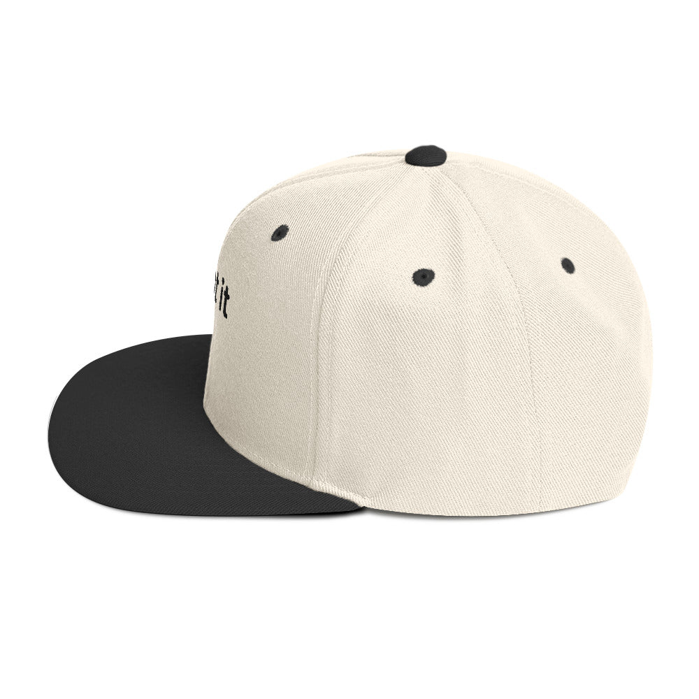 "...got it" Snapback Hat - Black Text - Image 11