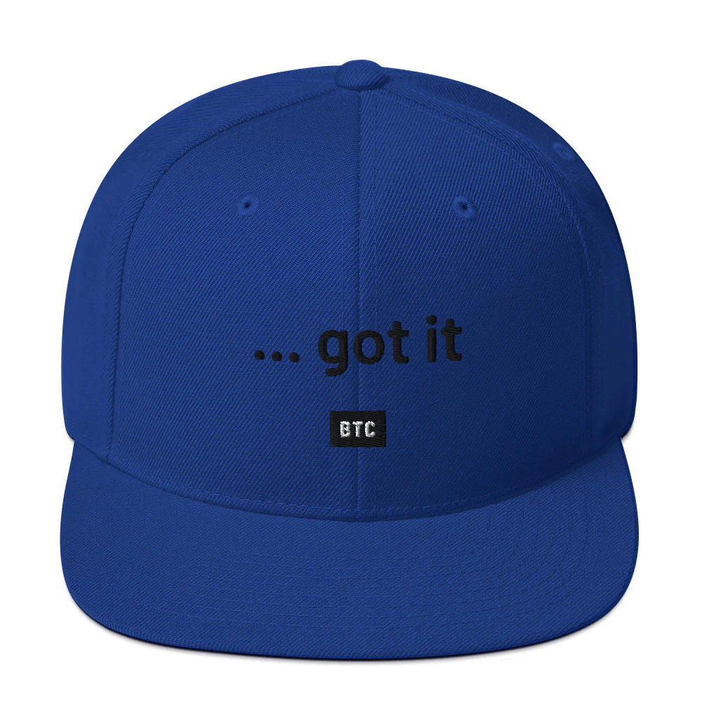 "...got it" Snapback Hat - Black Text - Image 17