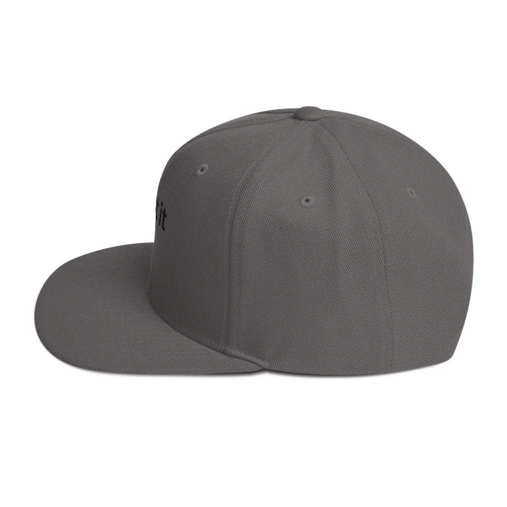 "...got it" Snapback Hat - Black Text - Image 3