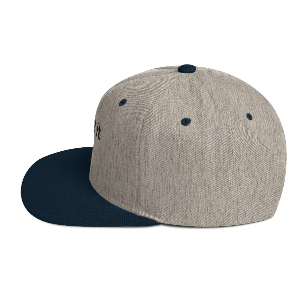 "...got it" Snapback Hat - Black Text - Image 35