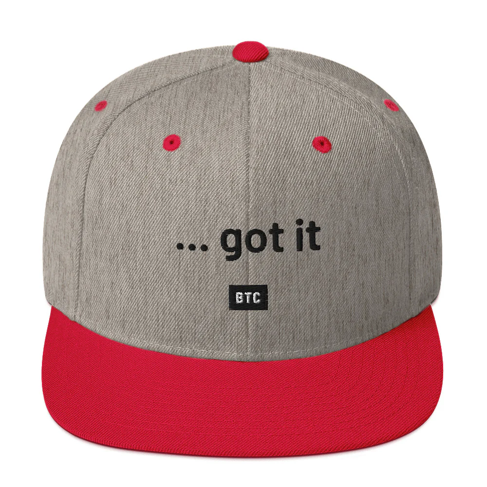 "...got it" Snapback Hat - Black Text - Image 37