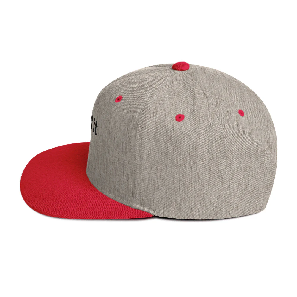 "...got it" Snapback Hat - Black Text - Image 39