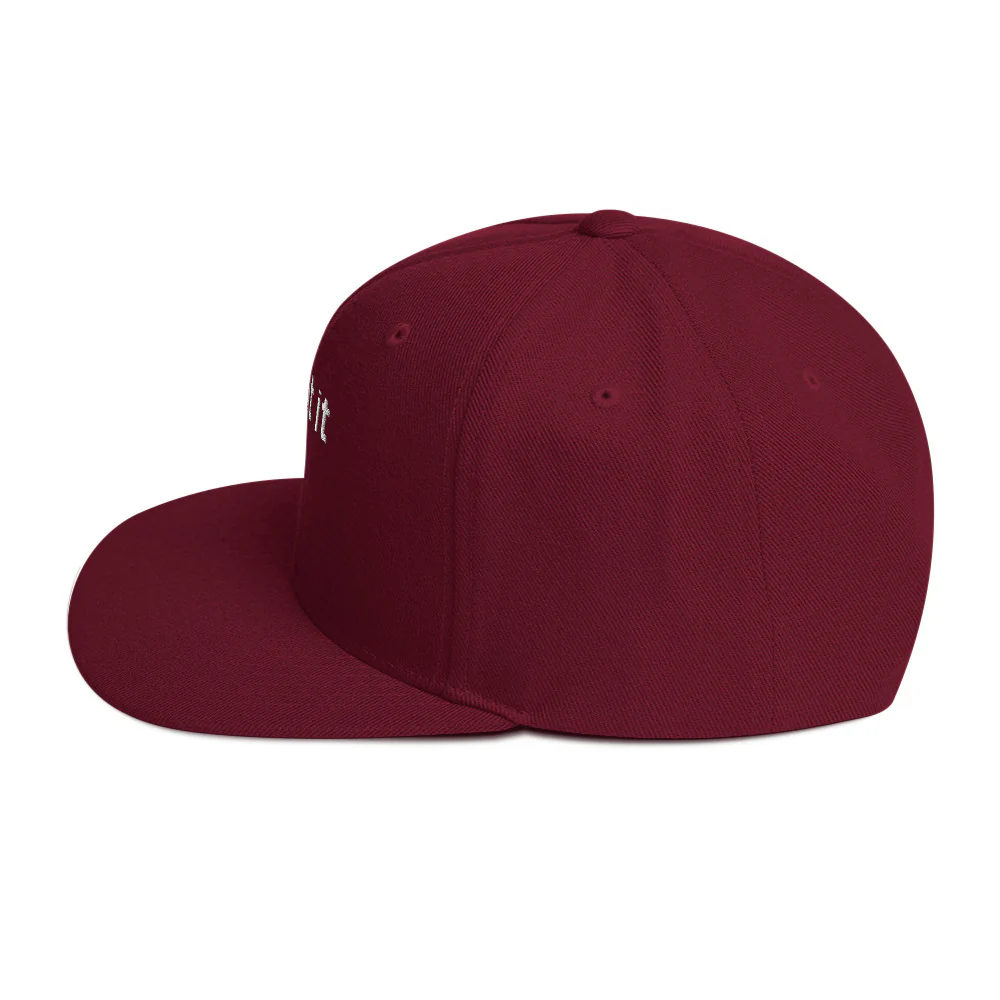 "...got it" Snapback Hat - White Text - Image 27