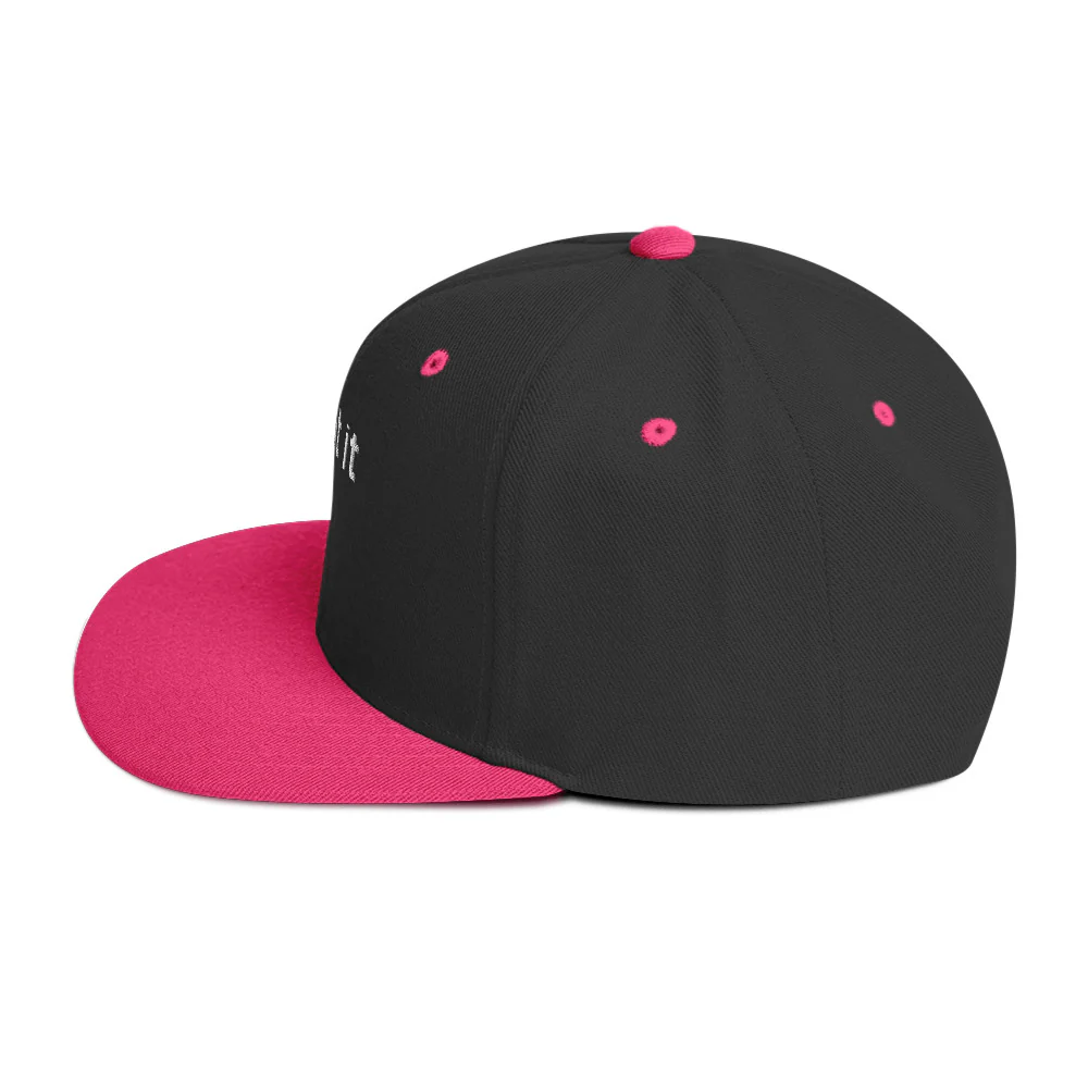 "...got it" Snapback Hat - White Text - Image 71