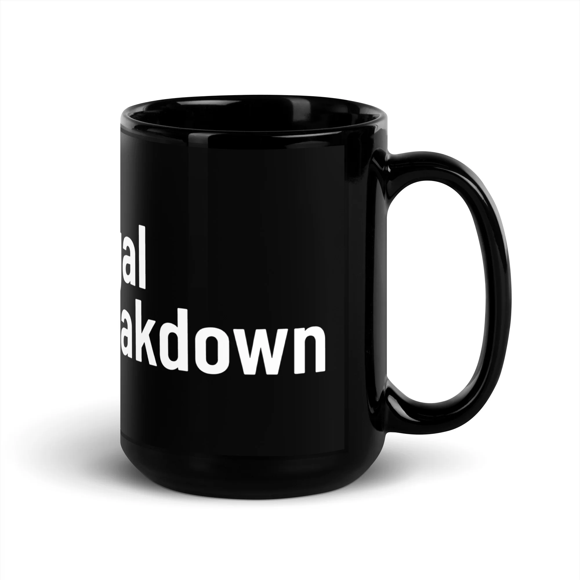 "Legal Breakdown" Glossy Mug - Black - Image 6
