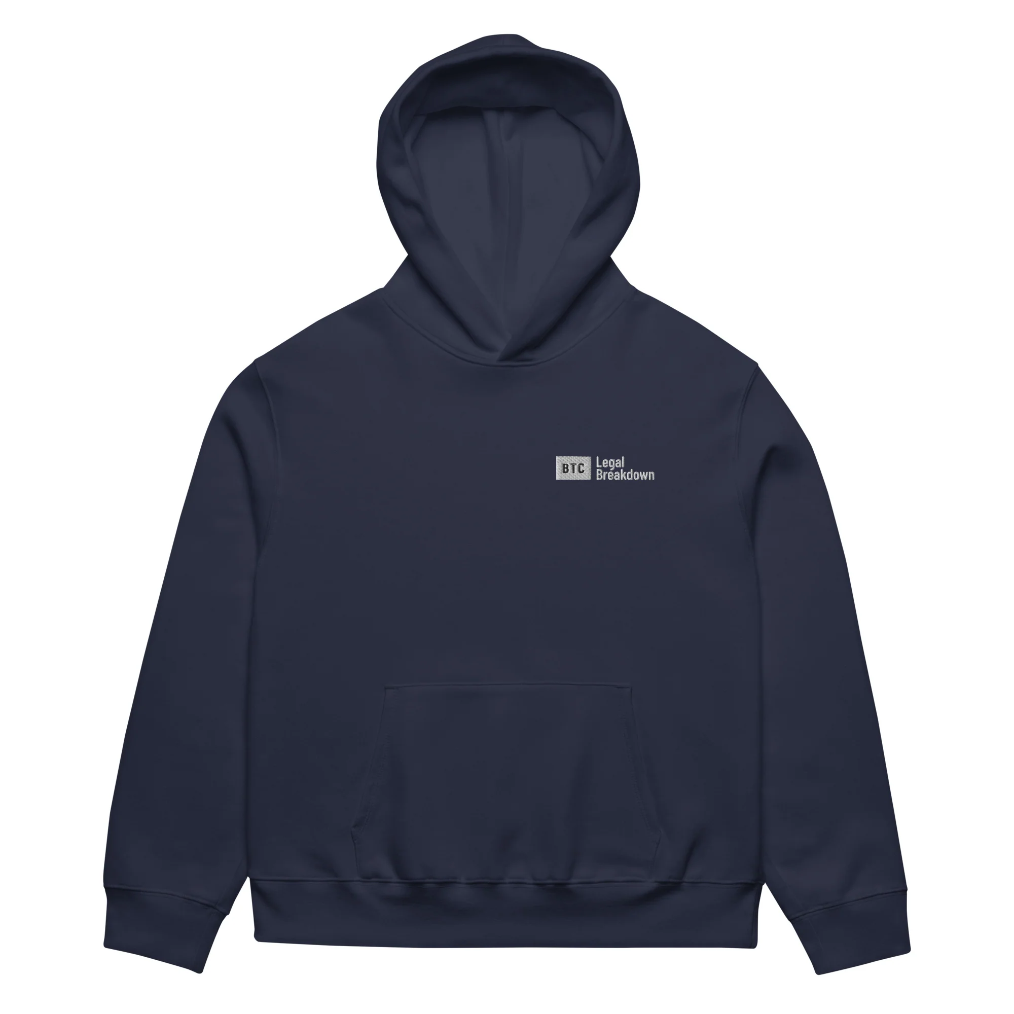 "Legal Breakdown" Hoodie - Black/Navy - Image 4