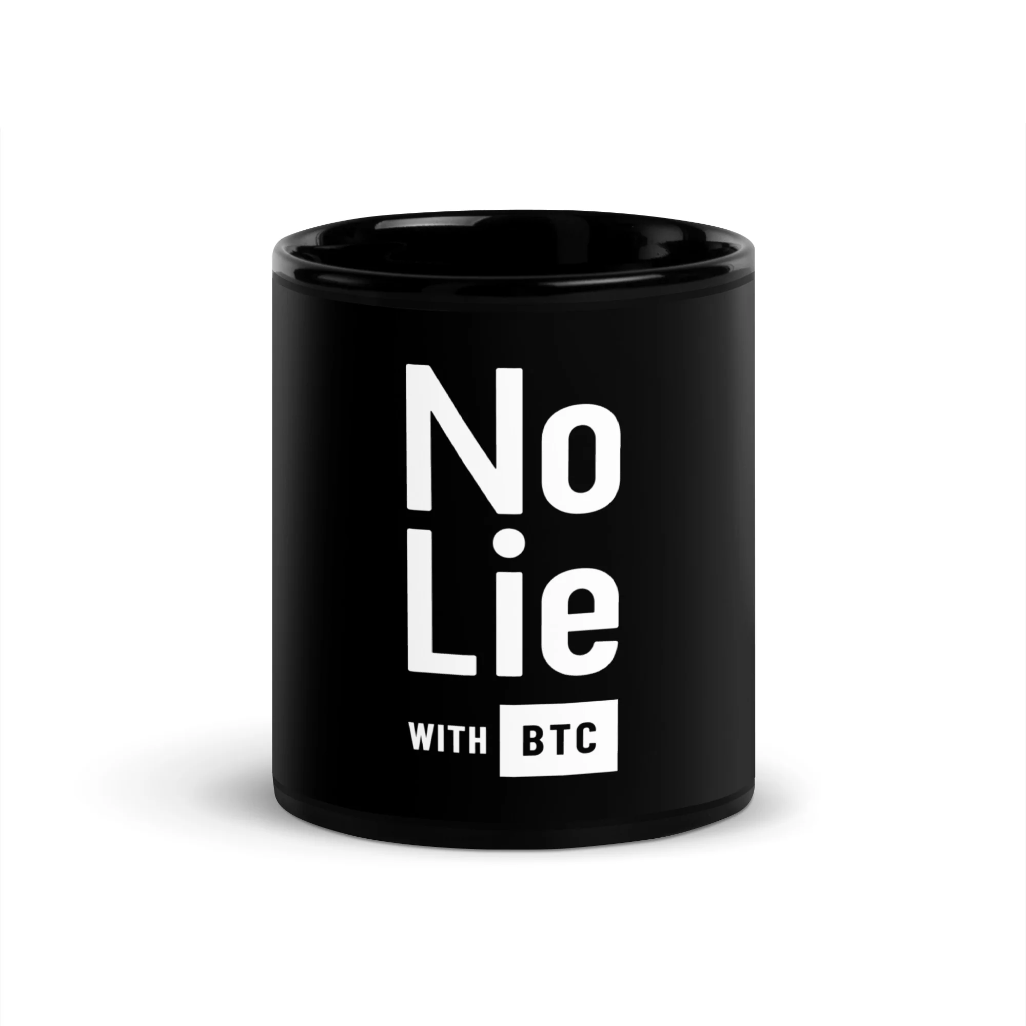"No Lie" Glossy Mug - Black - Image 4
