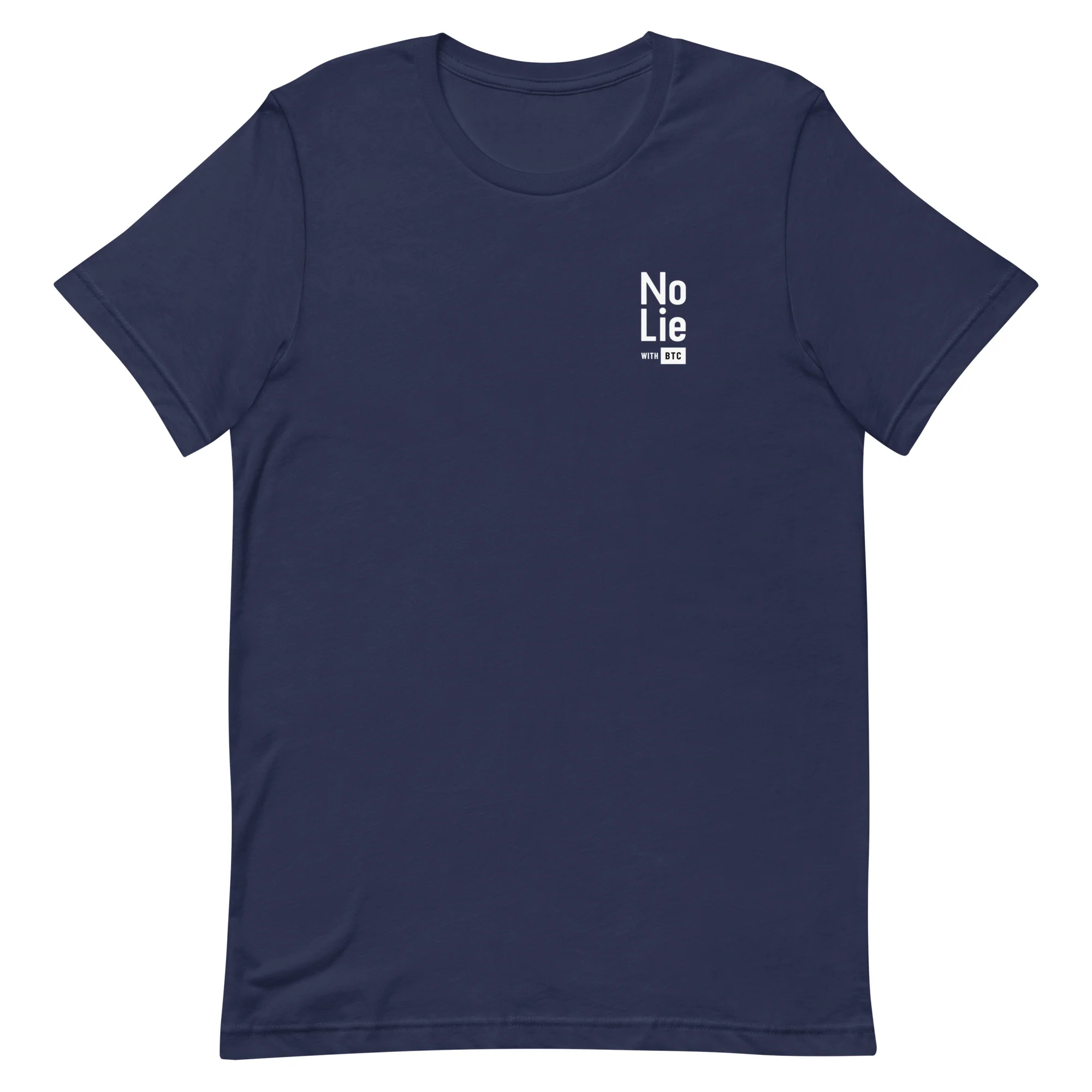 "No Lie" Unisex T-shirt - Black/Navy - Image 3