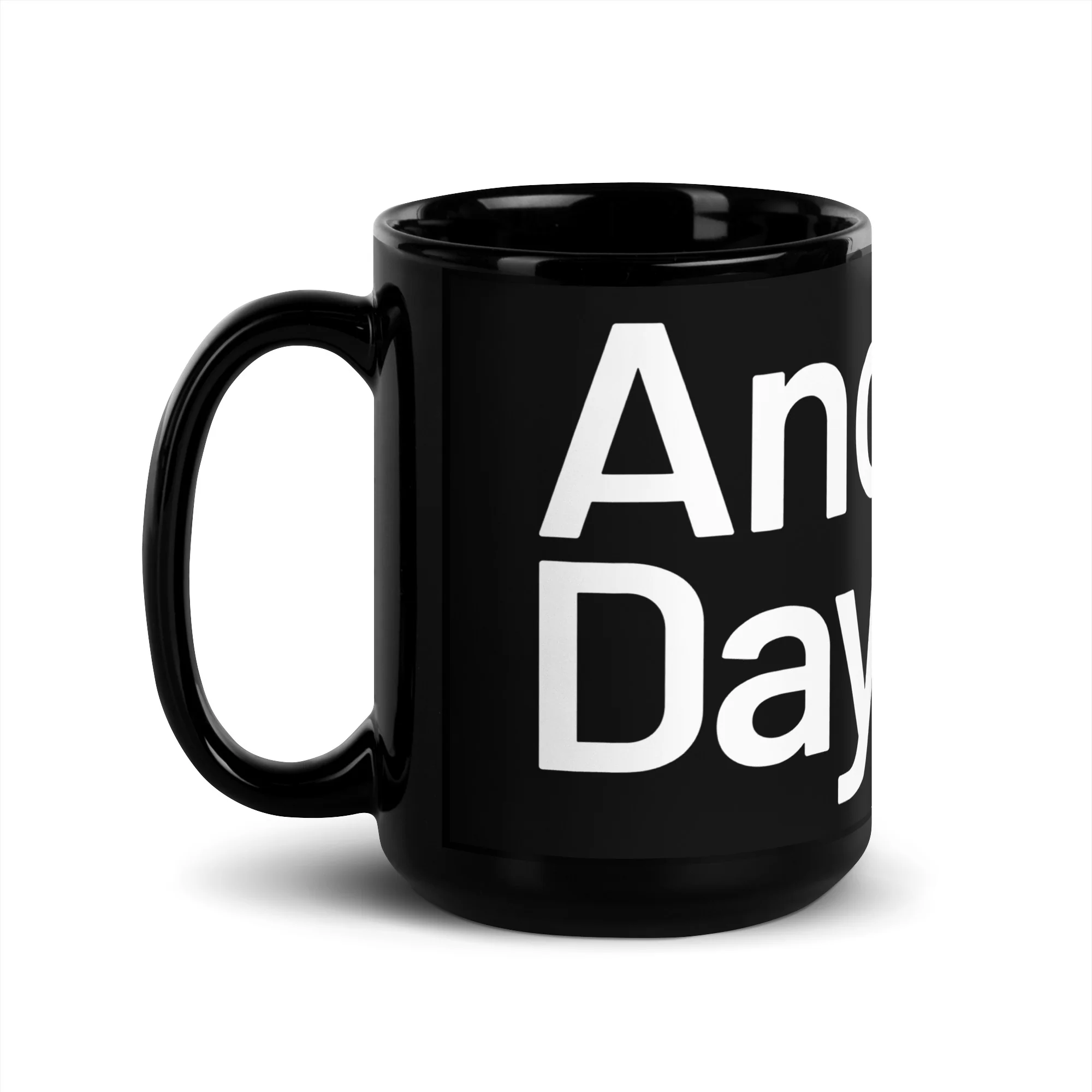 "Another Day with BTC" Glossy Mug - Black - Image 6